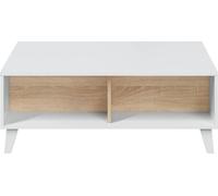 Calicosy - Mesa de centro con tablero parcialmente elevable - L100 cm - Zaiken Plus