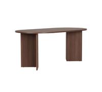 Calicosy - Mesa de comedor con bordes redondeados, 180 cm, color arena