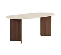 Calicosy - Mesa de comedor con bordes redondeados L180 cm - SABLE
