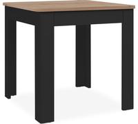 Calicosy - Mesa de comedor con tablero cuadrada de 80x80 cm y 1 cajón de almacenamiento - SKARA
