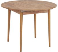 Calicosy - Mesa de comedor extensible de 100 a 131 cm con tablero redondo - KLARA