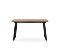 Calicosy - Mesa de comedor extensible de 138 a 178 cm, efecto roble oscuro - Irma