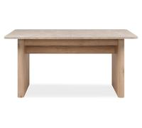 Calicosy - Mesa de comedor extensible - roble Jackson hickery y travertino L160-200 cm - SAI