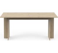 Calicosy - Mesa extensible de 165,6 a 200 cm en decorado de roble real oscuro - LEAD