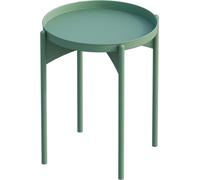 Calicosy - Mesita auxiliar con bandeja redonda de metal H57 cm - COLE