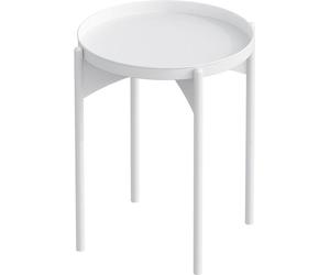 Calicosy - Mesita auxiliar con bandeja redonda de metal H57 cm - COLE