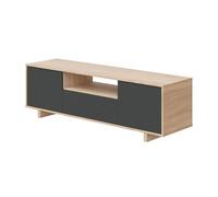 Calicosy - Mueble de TV 3 puertas + 1 nicho de almacenamiento Zaira - L150 cm