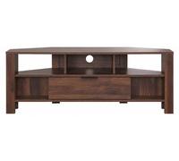 CALICOSY - Mueble de TV Eck con 1 cajón, acabado imitación roble - Ancho: 120 cm