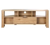 CALICOSY - Mueble de TV Eck con 1 cajón, acabado imitación roble - Ancho: 120 cm