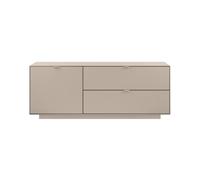 Calicosy - Mueble de TV con 1 puerta, 2 abatibles decoración arena L160 cm - VIKA