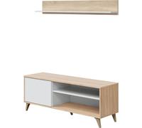 Calicosy - Mueble para tv y repisa mural - L135 cm - Kikua Plus