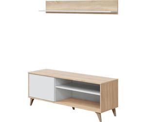 Calicosy - Mueble para tv y repisa mural - L135 cm - Kikua Plus