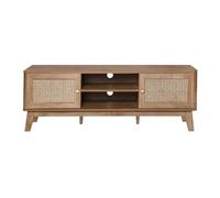 Calicosy Palmo - Mueble de TV de 2 puertas en cannage ratán L140 cm