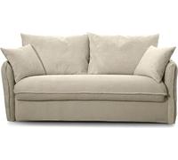 Calicosy - Sofá cama convertible de 3 plazas en terciopelo acanalado L185 cm - MIKA