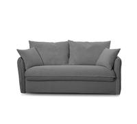 Calicosy - Sofá cama convertible de 3 plazas en terciopelo acanalado L185 cm - MIKA