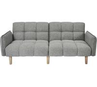 Calicosy - Sofá cama de tela gris L195 cm - DREAM