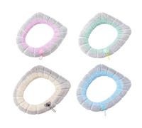 Cálido asiento de inodoro acolchado de peluche 30 x 30 cm | Suave cojín para asiento de baño para la máxima comodidad, cojín para inodoro antideslizante para adultos y niños, decoración de invierno