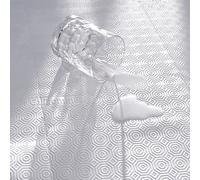 CALIGOMME Mantel protector rectangular u oval, calidad lujo. Color Blanco