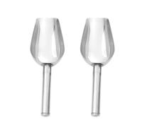 CALLARON 3 Piezas Pala Recogedora de Granos de Acero Inoxidable Diseño Práctico y Mango para Uso en Restaurantes y Hogar, Adecuado para Harina y Frutas Secas