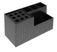 CALLARON Caja de Almacenamiento para Herramientas de Peluquería, Organizador de Tijeras, Peines y Accesorios, Negro, ABS, 19 x 10.5 x 8.5 cm