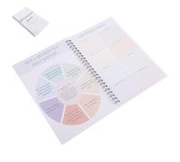 CALLARON Cuaderno Blanco, Papel y Metal de Diario Guiado en Espiral, Planificador de Autocompasión Escritura Suave, Indicaciones Guiadas, Reflexión Diaria, Mindfulness, Mujeres