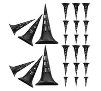 CALLARON Malla de Drenaje para Maceteros Cónicos, 30 Piezas de Plástico | Diseño Cónico y Torre, Flujo Rápido de Agua, Mantiene el Desagüe Limpio, para Bonsáis