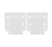 CALLARON Soportes para Persianas Venecianas 2 Piezas Blanco Mini Soporte Central Metálico para Instalación de Persianas y Cortinas Accesorios para Tratamientos de Ventanas