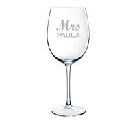 CALLE DEL REGALO Copas de vino personalizadas | Copas de vino de cristal de 58 cl (MRS, 1 COPA)