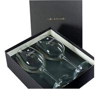 CALLE DEL REGALO Pack de dos Copas de vino personalizadas | Copas de vino de cristal de 58 stuche incluido | Personalizadas con nombre y dedicatoria grabado | (CORAZÓN, 2 COPAS CON ESTUCHE)