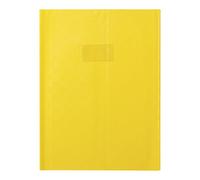 Calligraphe ES (gamme scolaire Calligraphe) 71304AMZC - Un protège-cahier grain madras 24x32 cm 22/100ème avec porte-étiquette et marque-pages, en PVC (plastique) opaque, Jaune
