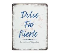 Calm Quote Metal Sign The Sweetness of Doing Nothing Wall-Art for Home Office Mindfulness Gift (8 X 12 in)