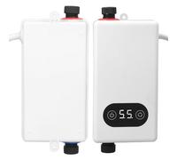 Calor Instantáneo Mini Calentador de Agua Eléctrico de Acero Inoxidable sin Tanque 220 V 3400 W Calentador de Agua de Temperatura Constante Calor Instantáneo con Función de