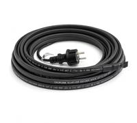 Calorique - Cable calefactor anticongelante (16 m, SLL 40 W/m, autorregulable, sin hielo, 230 V, cable calefactor con enchufe de protección de contacto, cable de calor listo para conectar, contra