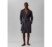 Calvin Klein - albornoz de punto gofrado con ribete en contraste en azul marino Azul marino L-XL