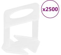 Calzos para nivelación de azulejos 2500 unidades 1,5 mm