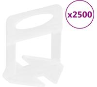 Calzos para nivelación de azulejos 2500 unidades 2 mm