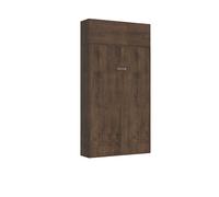 Cama 140 Kentaro Noce con mueble de pared vasistas - Itamoby