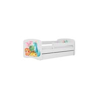 Cama 140 x 70 cm Kocot Kids BabyDreams Tiny Dinos White