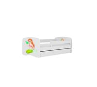Cama 140 x 70 cm Kocot Kids com gaveta Babydreams Mermaid White