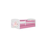 Cama 160 x 80 cm Kocot Kids com colchão BabyDreams Horse Pink
