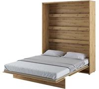 Cama abatible con armario, modelo BC-12 de BED CONCEPT, vertical, 160x200, acabado ARTISAN EICHE. Cama abatible de pared, armario abatible, armario con cama abatible integrada, cama funcional que incl