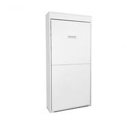 Cama abatible vertical aglomerado melaminizado blanco 90x190cm 219 cm