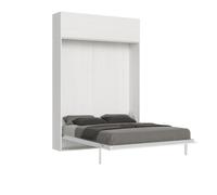 Cama abatible vertical Kentaro de 160 cm con mueble de pared Vasistas