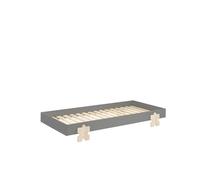 Cama Apilable Modulo Puzzle Gris 90x200 cm - Diseño Minimalista y Práctico - Nuevo