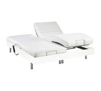 Cama articulada eléctrica con Memoria de Forma CASSIOPEE III de DREAMEA - Motor OKIN - Color Blanco - 2x80x200 cm