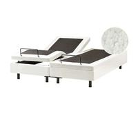 Cama Articulada Eléctrica Moderna Mando A Distancia Ajustable Sin Cabecero Bou lanco Crema 160 X 200 Cm Duke