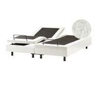 Cama Articulada Eléctrica Moderna Mando A Distancia Ajustable Sin Cabecero Bou lanco Crema 180 X 200 Cm Duke