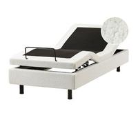 Cama Articulada Eléctrica Moderna Mando A Distancia Ajustable Sin Cabecero Bou lanco Crema 80 X 200 Cm Duke