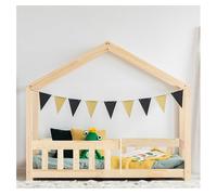 Cama cabaña 90x190 con somier amandine madera