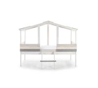 Cama cabaña chamuel blanco rústico gris claro gris oscuro - conforama